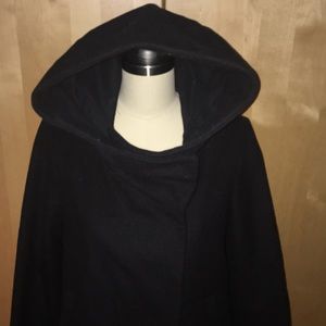 ZARA High collar pea coat